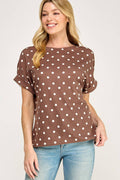 Polka Dot Pattern Top
