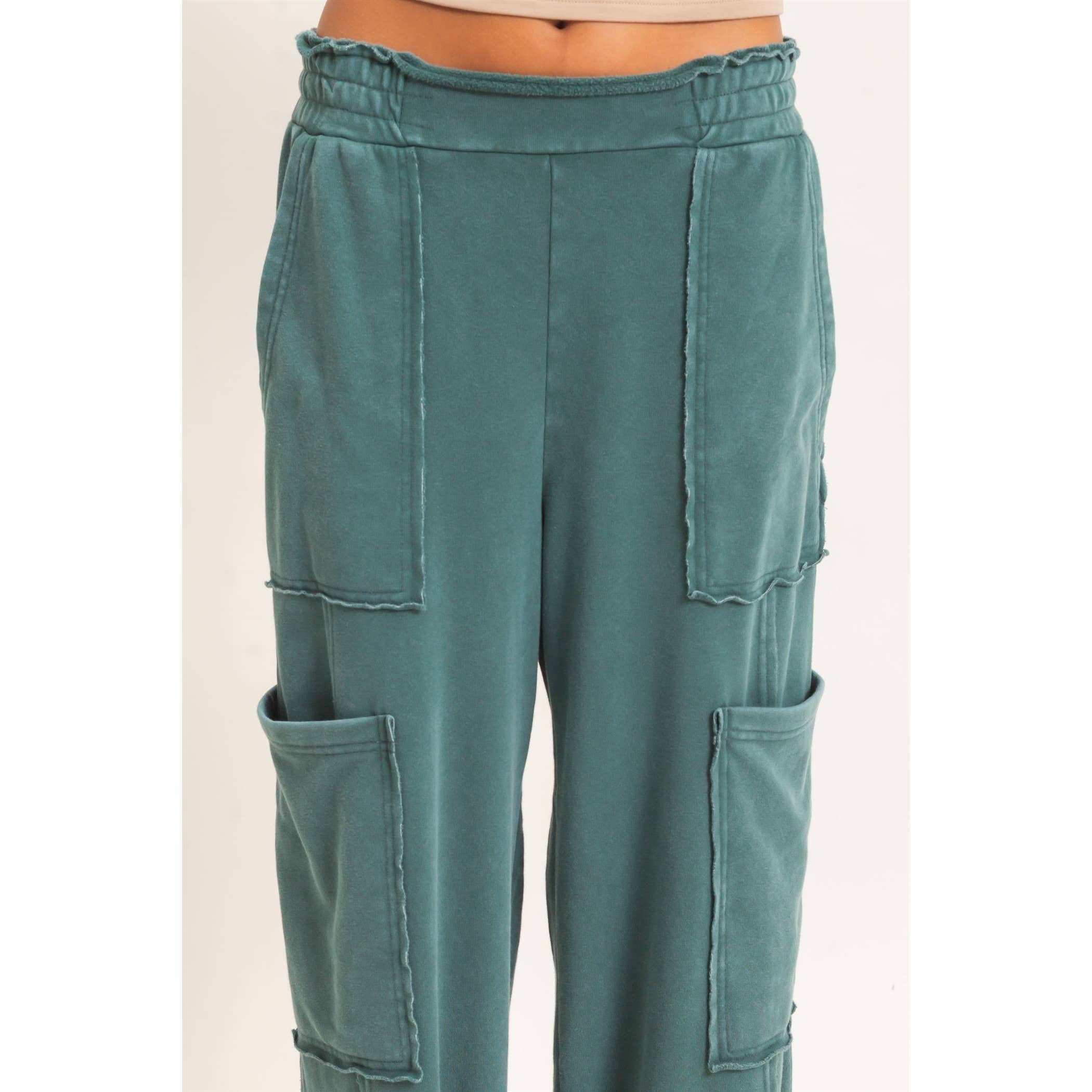 Mineral Wash Cargo Pocket Pants
