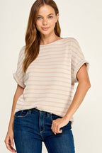 Stripe Rib Top