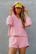 Cozy Lounge Hoodie & Shorts Set