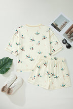 PRETTY BASH Mallard Duck Oversized Tee & Shorts Set