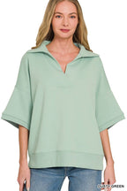 Scuba Collared Short Sleeve Pullover