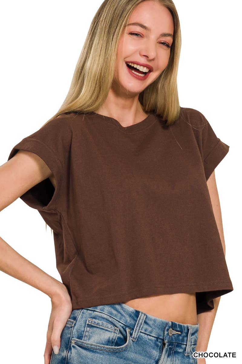 Cotton Short Sleeve Tee - Zenana