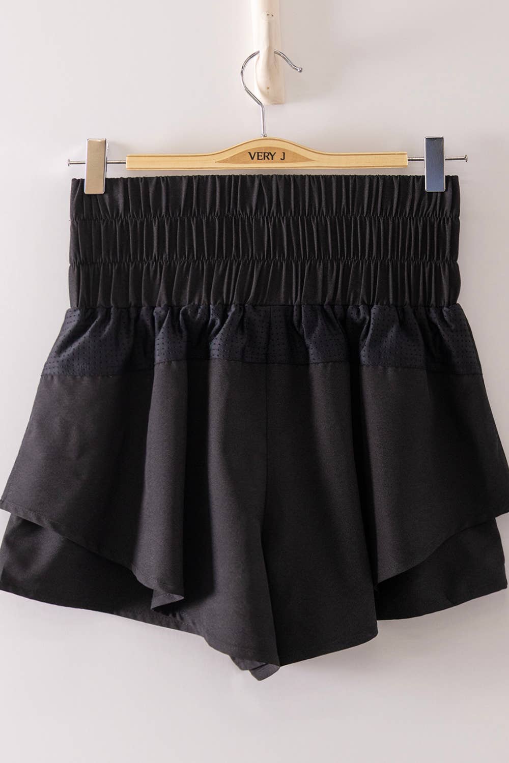 NP71089-Double Layered Activewear Shorts