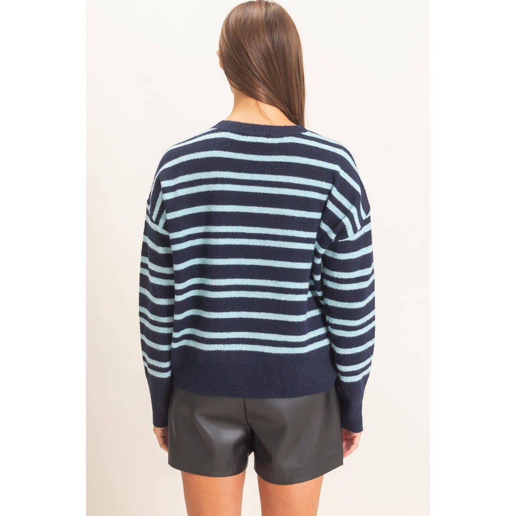 Striped Crew Neck Sweater