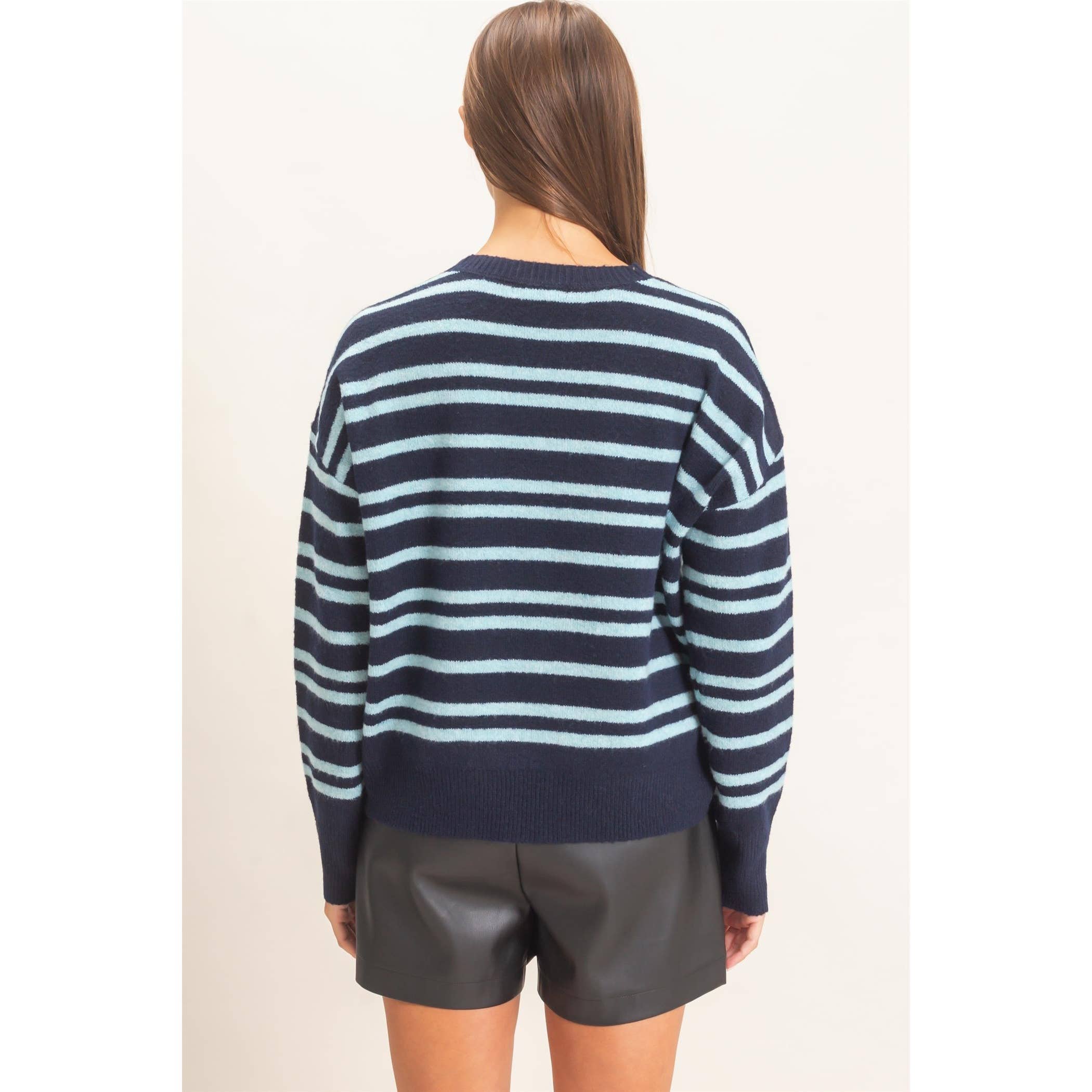 Striped Crew Neck Sweater