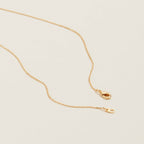 18K Gold Dipped CZ Sideways Cross Necklace