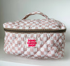 Quilted Western Makeup Bag  | Cowgirl Cosmetic Bag Fabric 