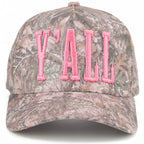 C.C Y'ALL Letter Embroidered Two Tone Trucker Hat