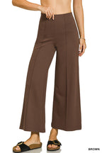 Pintuck Wide Leg Pants