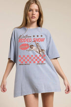 Western Rodeo Show Graphic Boyfriend Tee