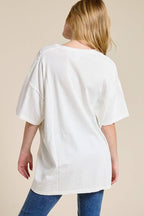 Free Bird Soaring Graphic S/S Oversized Seamless Tee