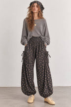 BOHO FLORAL CARGO PANTS
