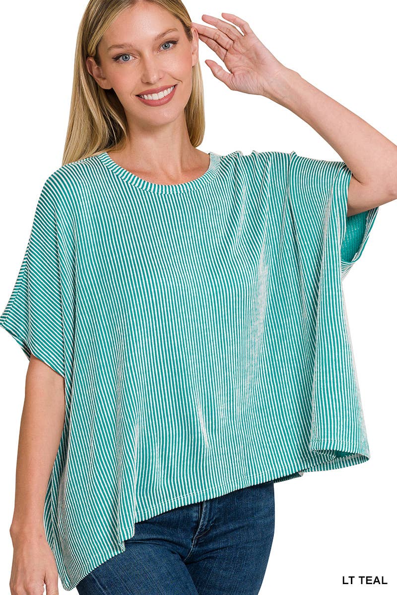 Corded Oversized Top