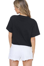 Cowboy Essentials Graphic S/S Faux Cropped Tee