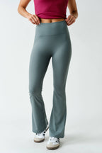 Venice Seamless-Front Flare Pants