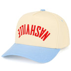 C.C NASHVILLE Embroidered Letter Two Tone Trucker Hat