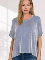 Corded Oversized Top