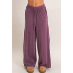 Wide Leg Mineral Wash Pants