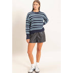 Striped Crew Neck Sweater