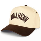 C.C NASHVILLE Embroidered Letter Two Tone Trucker Hat