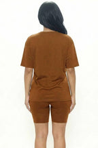 Loose Fit Top & Bike Shorts Set