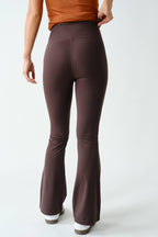 Venice Seamless-Front Flare Pants