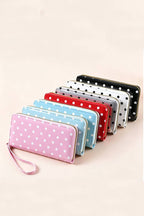 Polka Dot Pvc Wallet Clutch