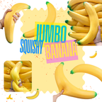 Squishy Toy - Banana, Jumbo