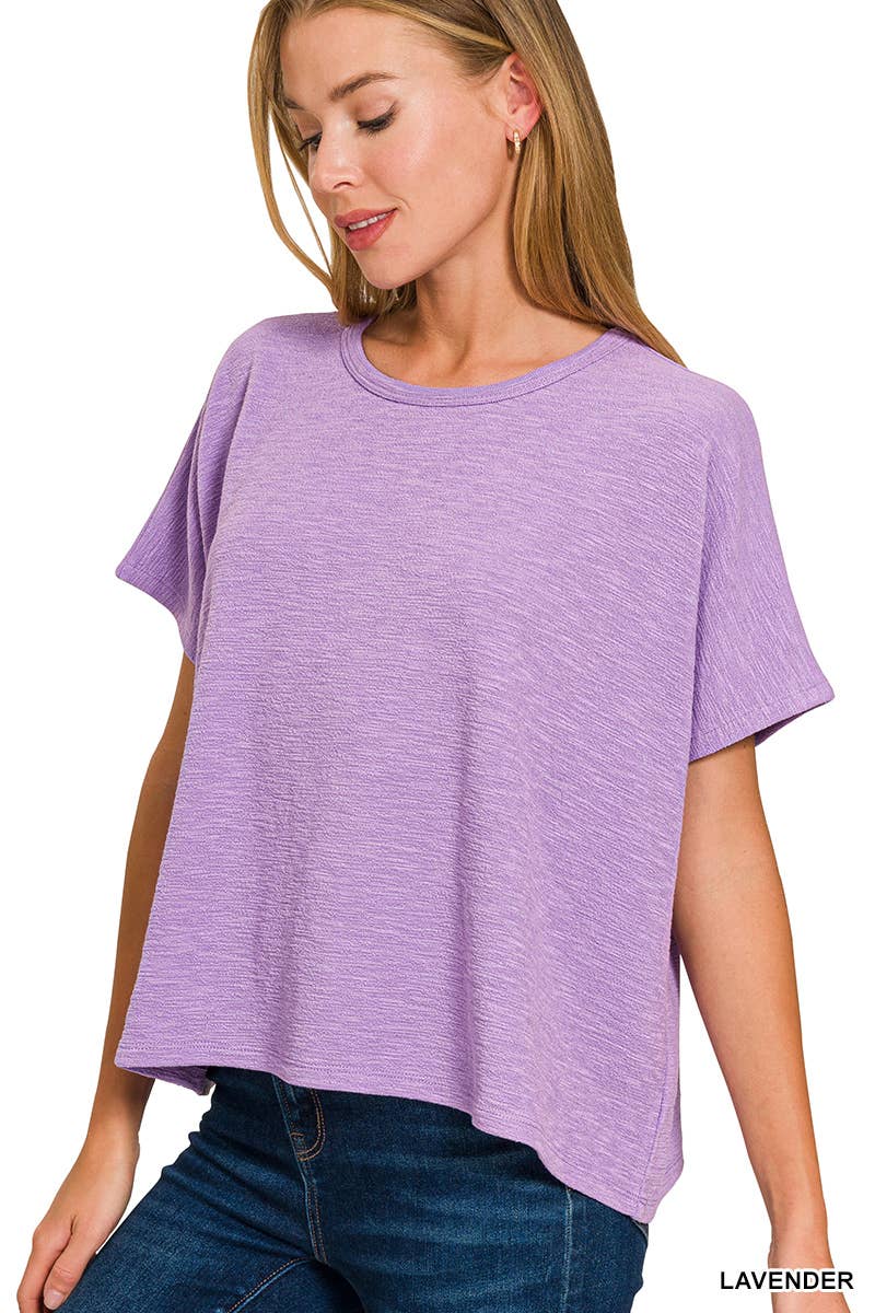 Cotton Slub Top And Pants Set