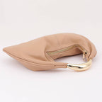 Metallic Top Handle Hobo Bag