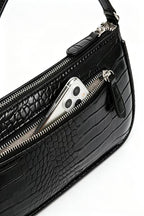 Crocodile Pattern Clutch Shoulder Tote