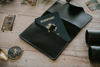 Personalized Leather Passport Cover, Leather Journal, Refillable Custom Notebook Travel Journal, Handmade Journal, Personalized Wedding Gift, Groomsmen Gift, Wedding Gift