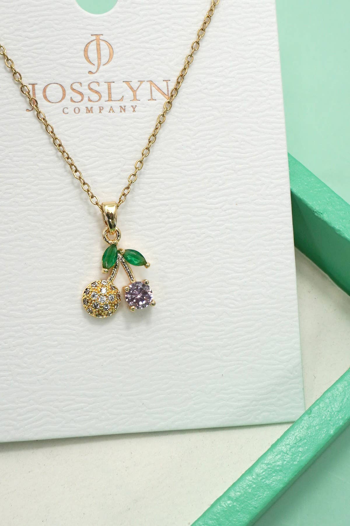 18K STAINLESS STEEL STRAWBERRY NECKLACE