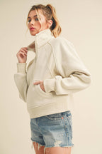 950CK Dove Funnel Neck Half Zip 6