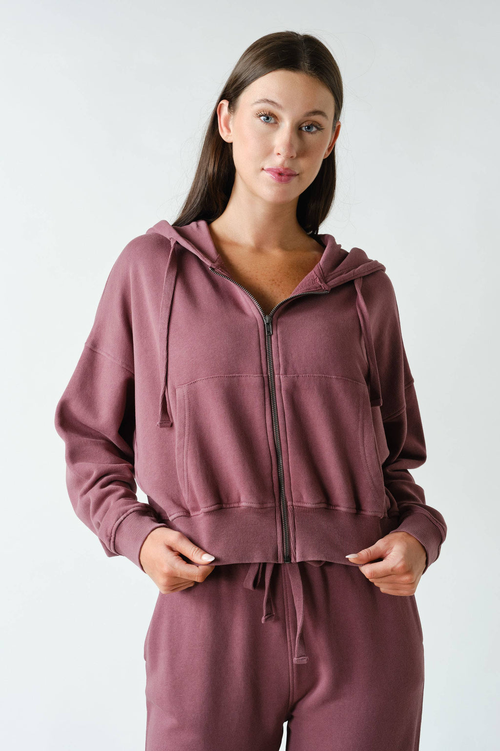 Urban Ease Mineral Wash Hoodie Jacket