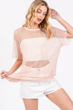 SPARKLE FISHNET TOP