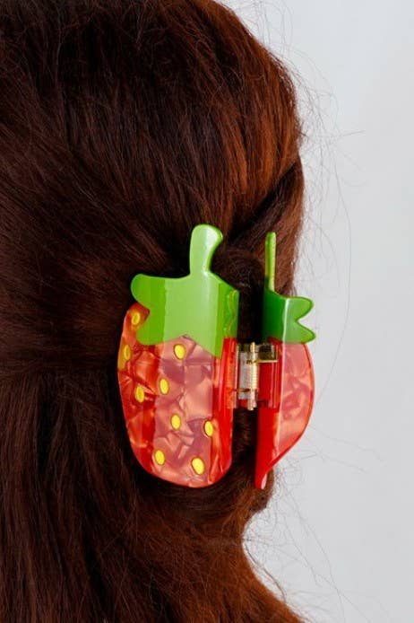 Large Strawberry Hair Clip