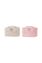 CORDUROY COSMETIC MAKEUP POUCH BAG | 40P635