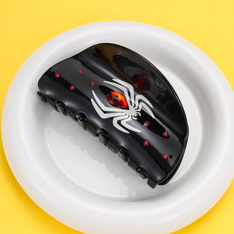 LARGE HALLOWEEN CROSS BOO HAIR CLAW CLIPS | 40H1139