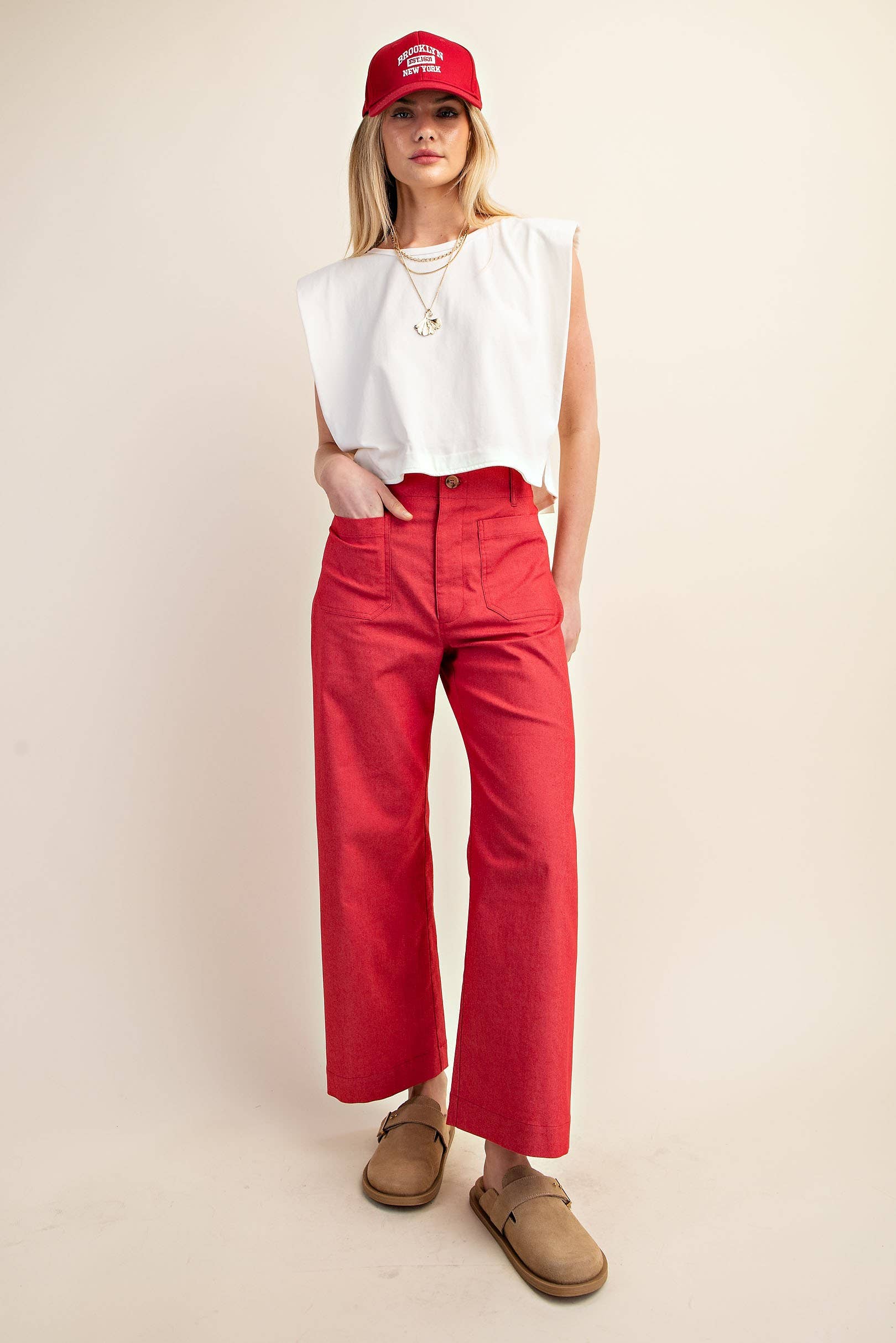 Ankle Cropped Summer Pants