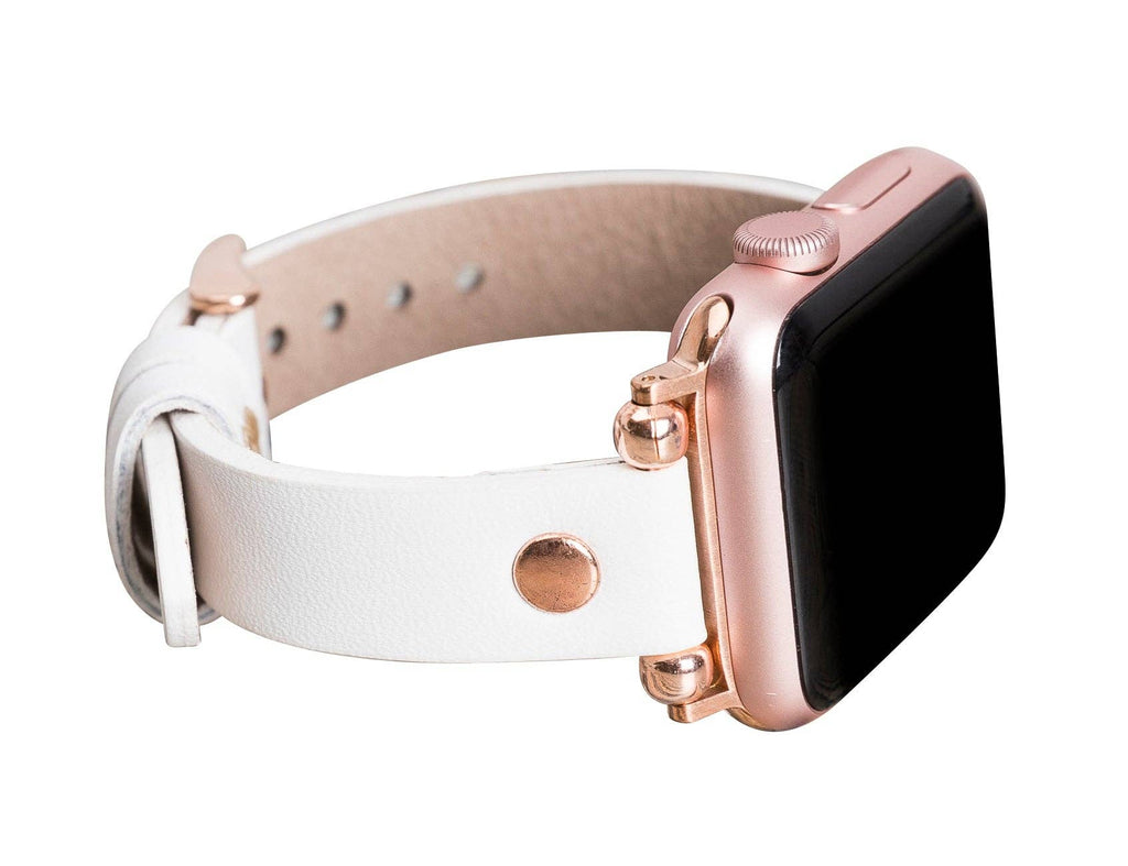 Apple Watch Band 38mm 40mm 42mm 44mm, Leather Watchband, Leopard Apple Watch Strap, iWatch Bracelet, Personalized Gift, Custom iWatch Band