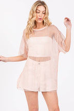 SPARKLE FISHNET TOP
