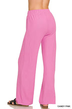 Soft Hacci Short Sleeve Tee & Long Pants 2PC Set
