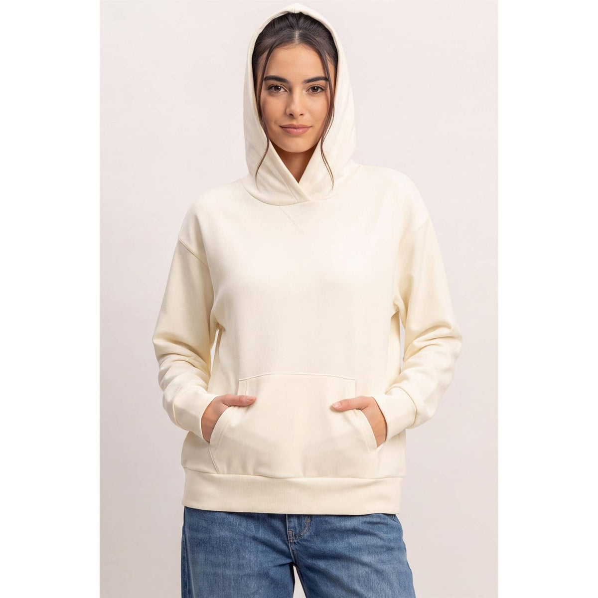 Long Sleeve Hoodie With Kangaroo Pocket
