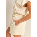 Half Zip Hooded Romper