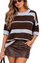 Cozy Colorblock Stripe Sweater
