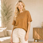 Solid Ribbed Basic Top