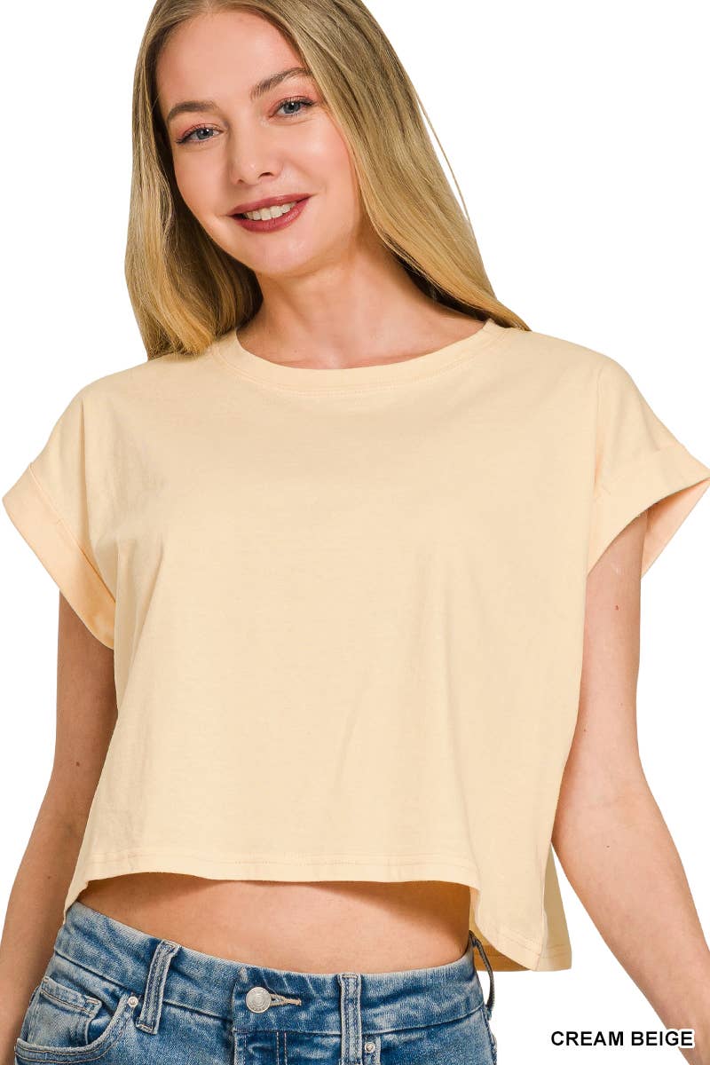 Cotton Short Sleeve Tee - Zenana