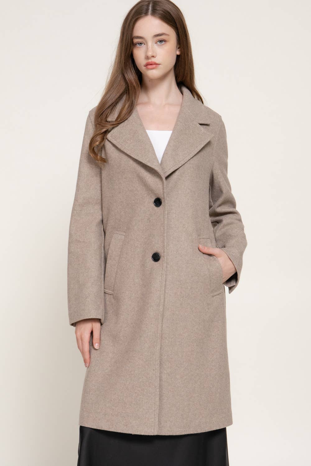 Long Sleeve Soft Long Coat
